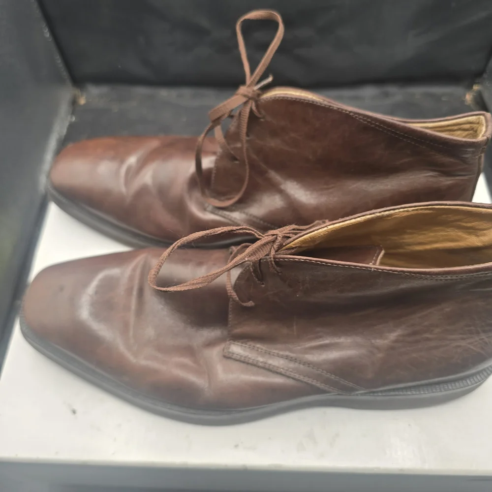 Men's Brown Leather‎ Chukka Boots